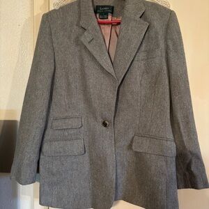 NWOT Lauren Ralph Lauren Gray Women's Blazer🔥